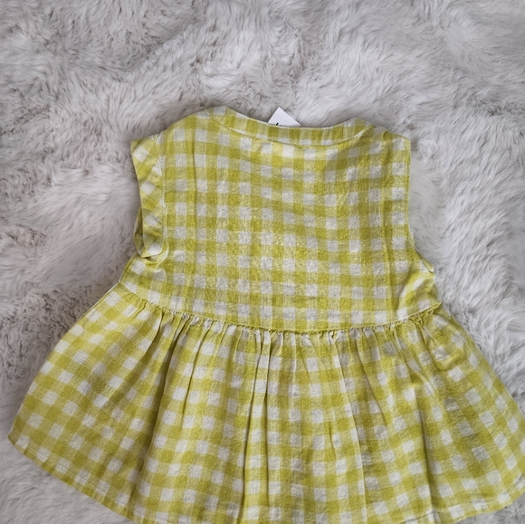 Toddler Linen-cotton Peplum Top - Picture 2 of 2